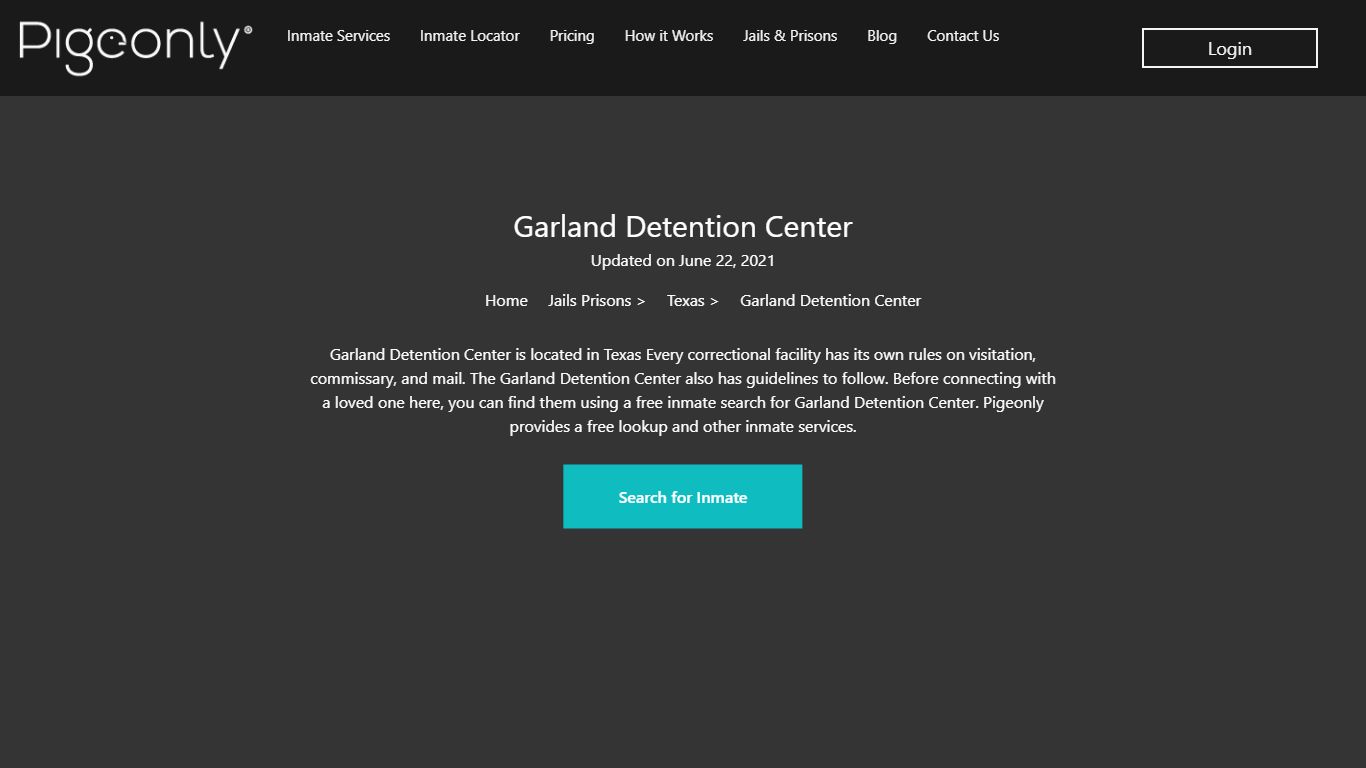 Garland Detention Center Inmate Search | Texas